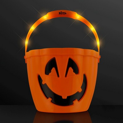 Pumpkin Light Handle Halloween Buckets - PRINTED